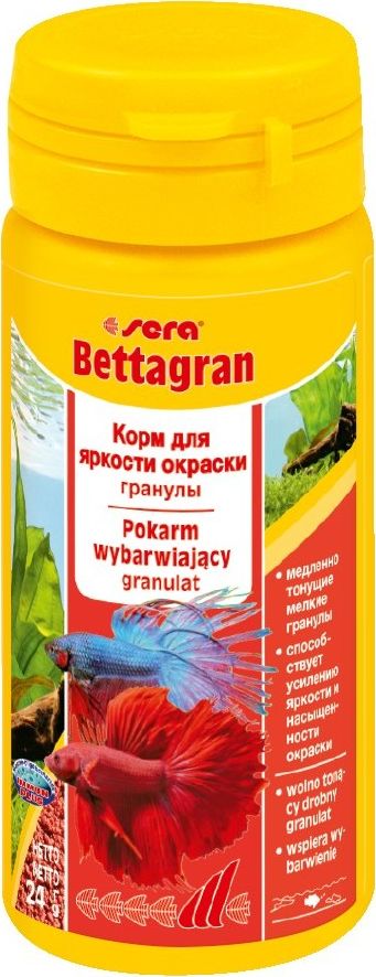 Sera Bettagran Nature 50ml, granulat - pokarm wybarwiający