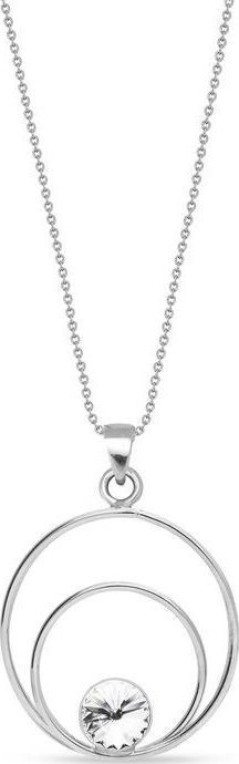 Spark Silver srebrny naszyjnik spark z kryształem Uniwersalny