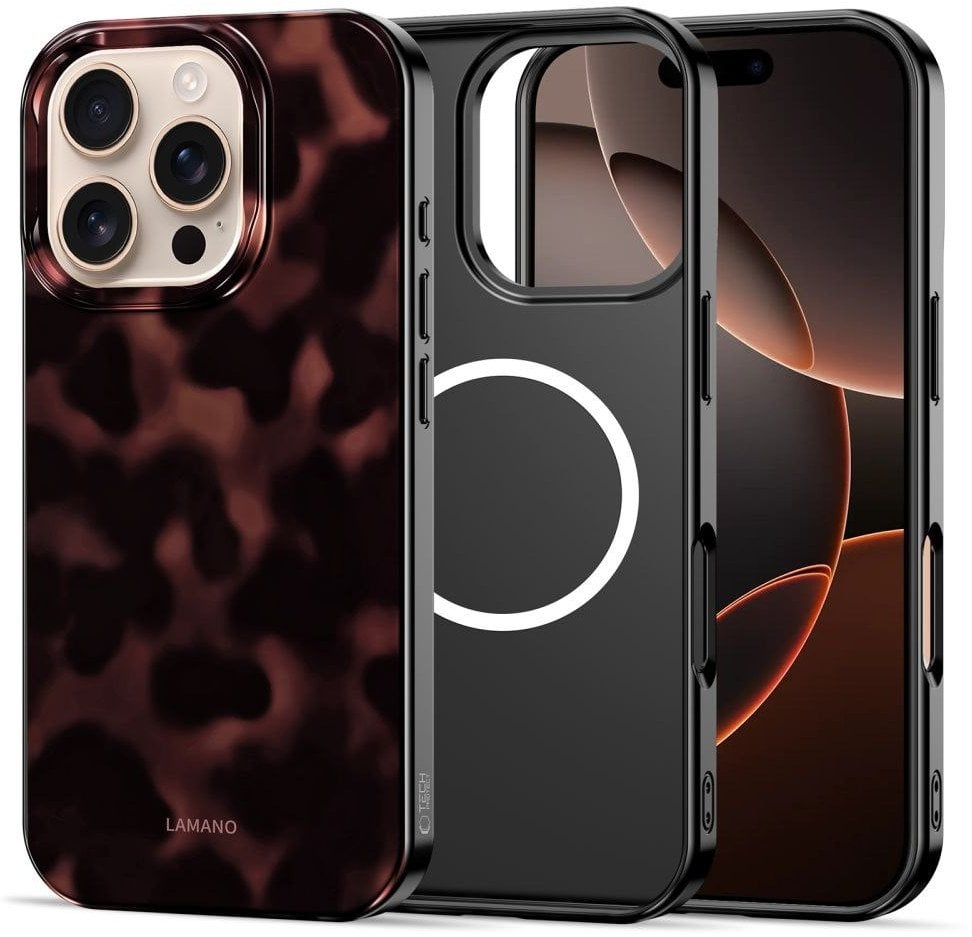 Etui Tech-Protect Lamano MagSafe do Apple iPhone 16 Pro Panther