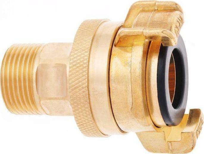 GEKA Zlacze gwintowane GEKA plus do wezy ssac. i wysokocis., mosiadz, gwint zewn. G1",opak.samoobsl.