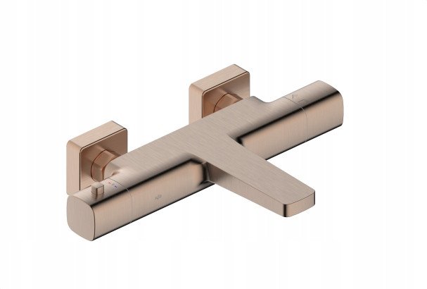 5754-010-34 / KFA / MALAGA / BATERIA WANNOWA, TERMOSTATYCZNA, ŚCIENNA , PVD BRUSHED ROSE GOLD /