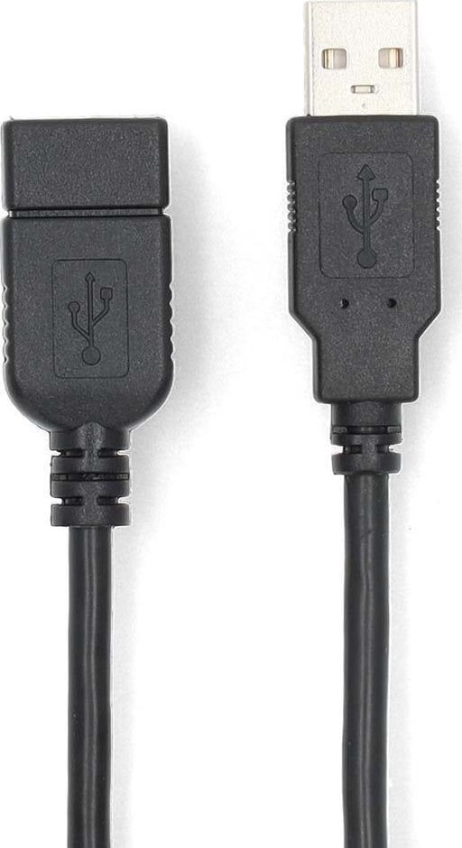 Kabel USB Nedis USB-A - USB-A 1 m Czarny (CCGL60010BK20)