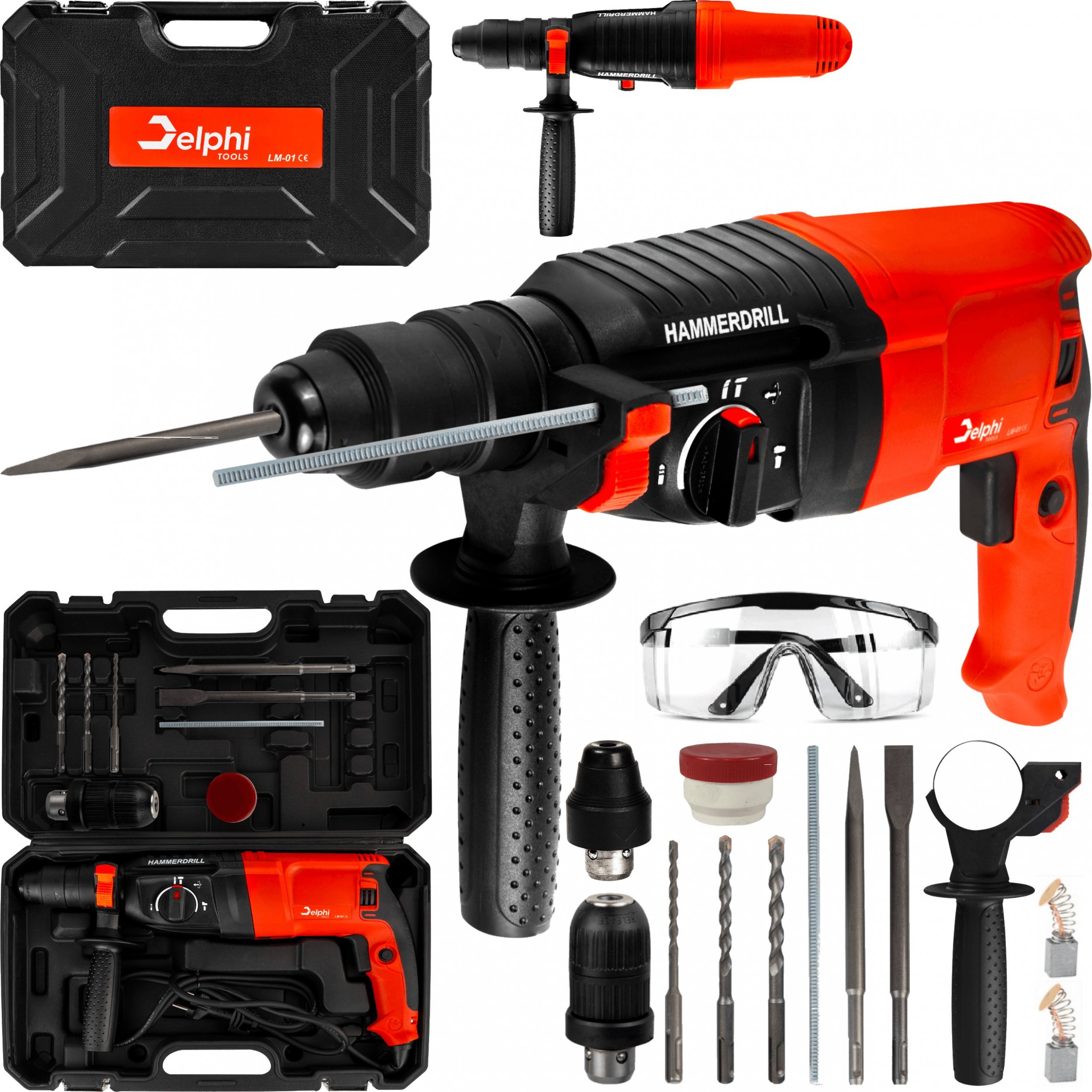 Młotowiertarka Delphi Tools MŁOTOWIERTARKA WIERTARKA MŁOT UDAROWY MOCNA SDS+