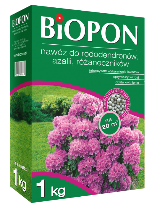 Biopon Nawóz granulowany do rododendronów, azalii i różaneczników 1kg (1058)