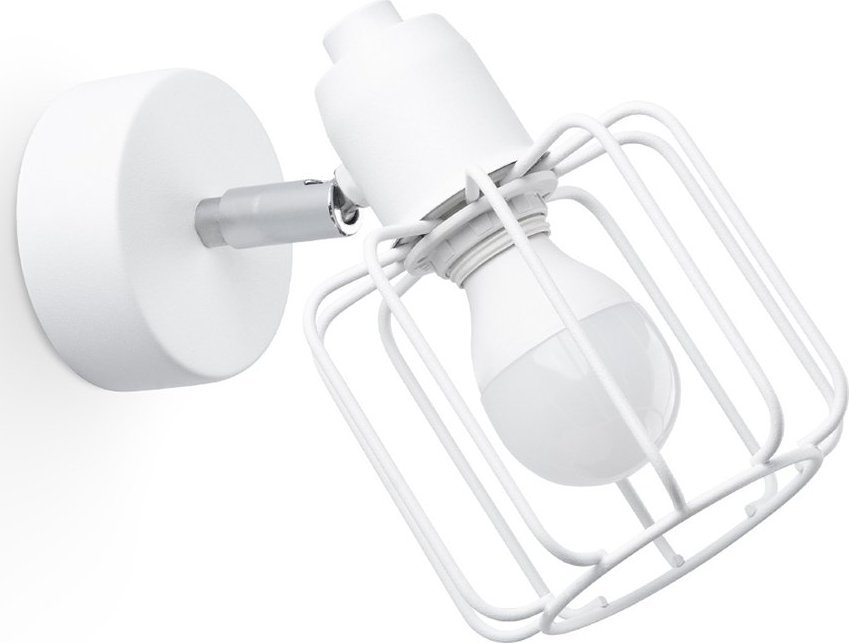 Kinkiet Sollux Lighting Kinkiet Beluci 1 Biały E14 40W Sollux Lighting