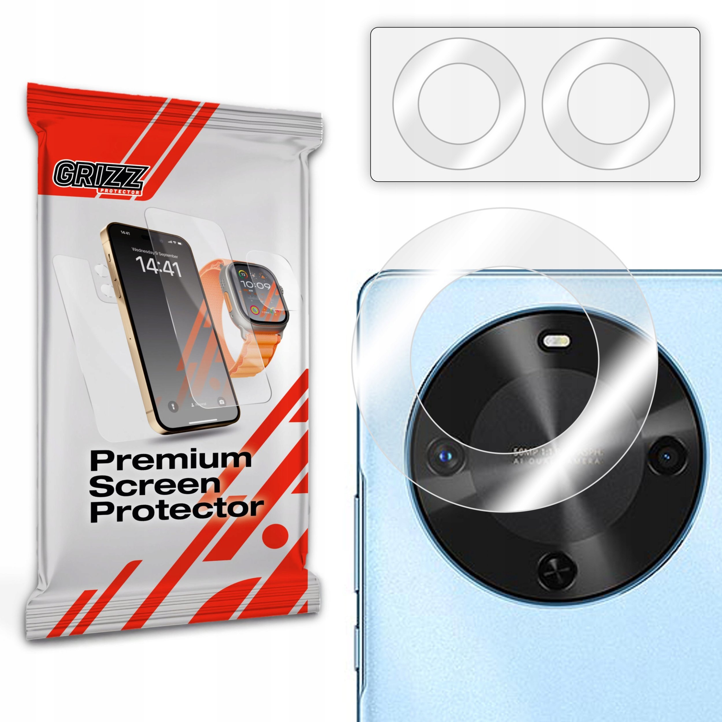 Szkło na aparat GrizzGlass HybridGlass Camera do Huawei Enjoy 70X Energy