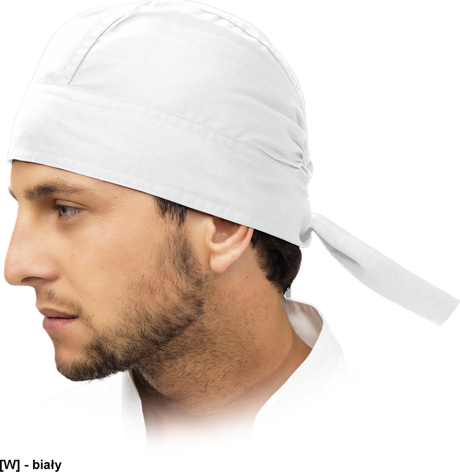 R.E.I.S. CZBANDANA - Bandamka czapka kucharska szefa - biały.