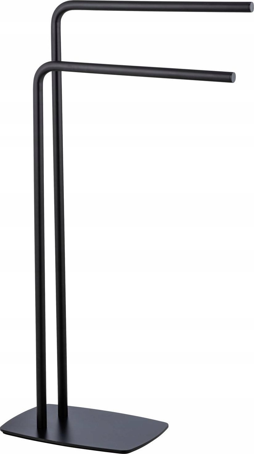 Wenko Wieszak na ręczniki z 2 szczebelkami, czarny, IRIA, WENKO