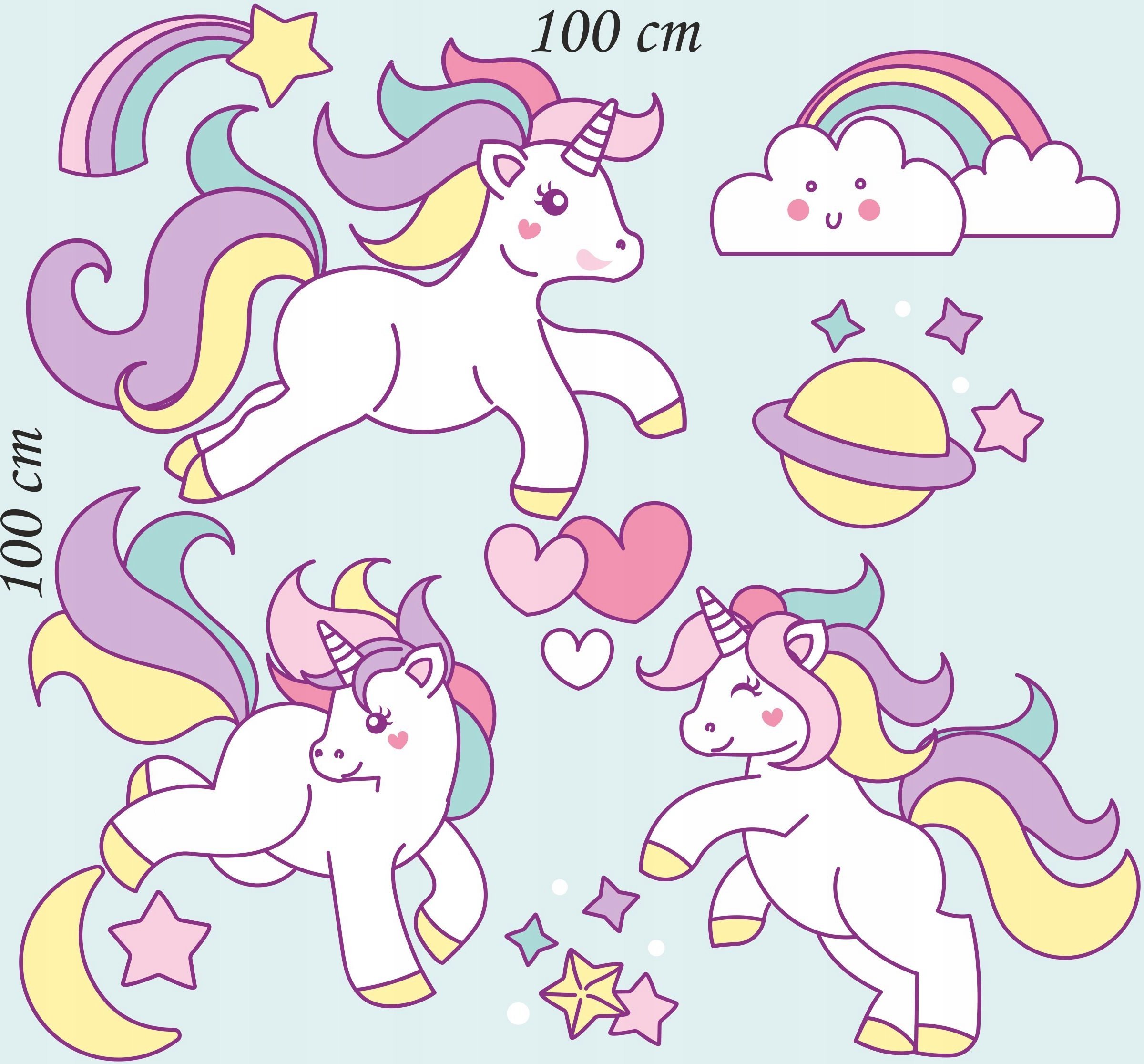 naSciane Naklejki na ścianę jednorożec kucyki koniki koń
