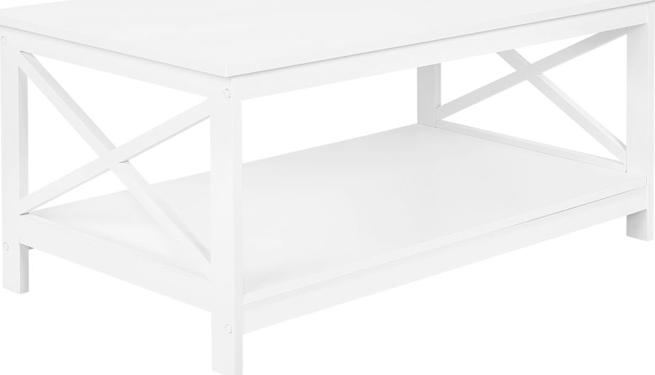 Beliani Stolik kawowy biały FOSTER