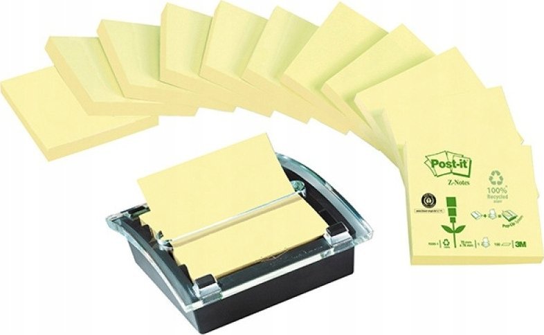 3M POST-IT R330 GENBRUG Z-NOTES PK12 + DISPENSER U/B
