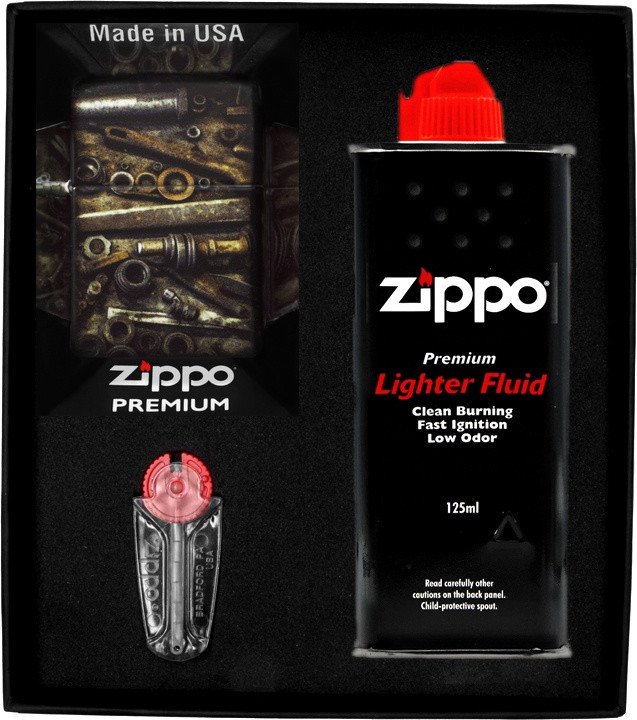 Zestaw ZIPPO Zapalniczka VINTAGE TOOLS DESIGN Prezentowy No1