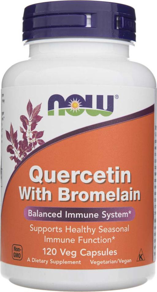 NOW Foods Now Foods Kwercetyna z Bromeliną - 120 kapsułek