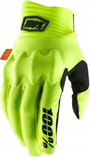 100% Rękawiczki 100% COGNITO Gloves Fluo Yellow - S (długość dłoni 181-187 mm) (NEW 2022)