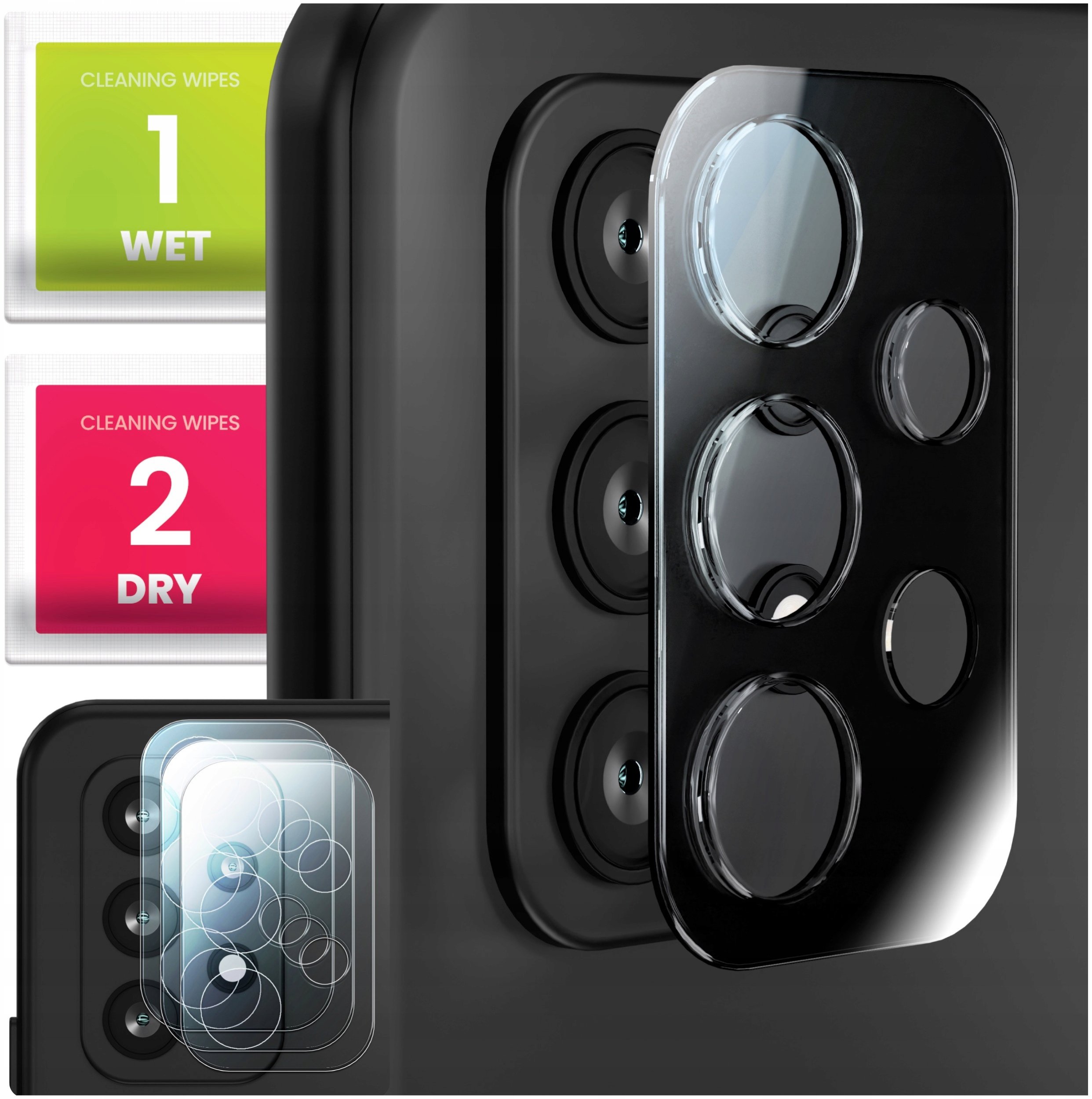 3-PAK Szkło Na Aparat Do Samsung Galaxy A53 5G (Hartowane, Ochronne, 9H)