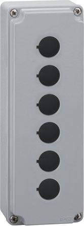 Lovato Electric Metalowa obudowa pusta 6 otworów pokrywa szara (LPZM6A8)