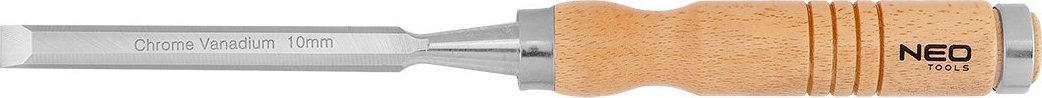 Neo Dłuto 10 mm, CRV, uchwyt drewniany