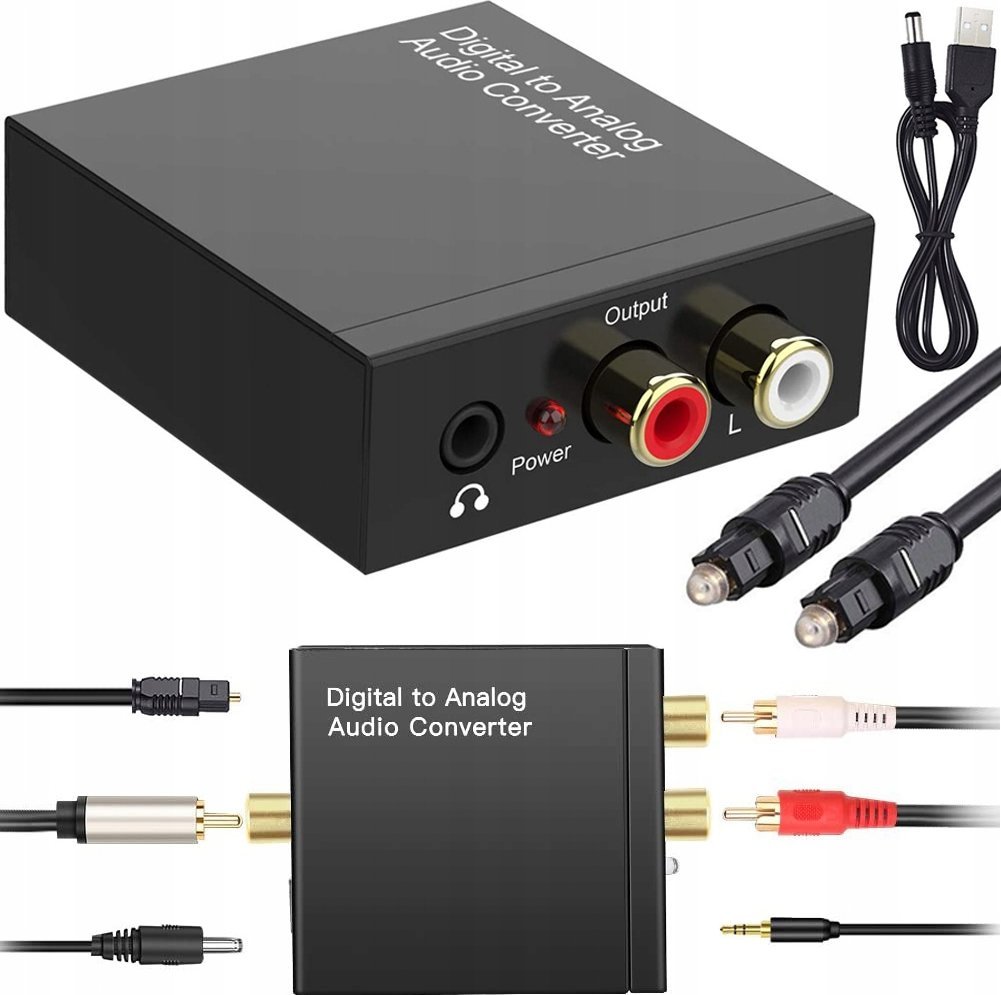 KONWERTER OPTYCZNY TOSLINK RCA3 YQ-2