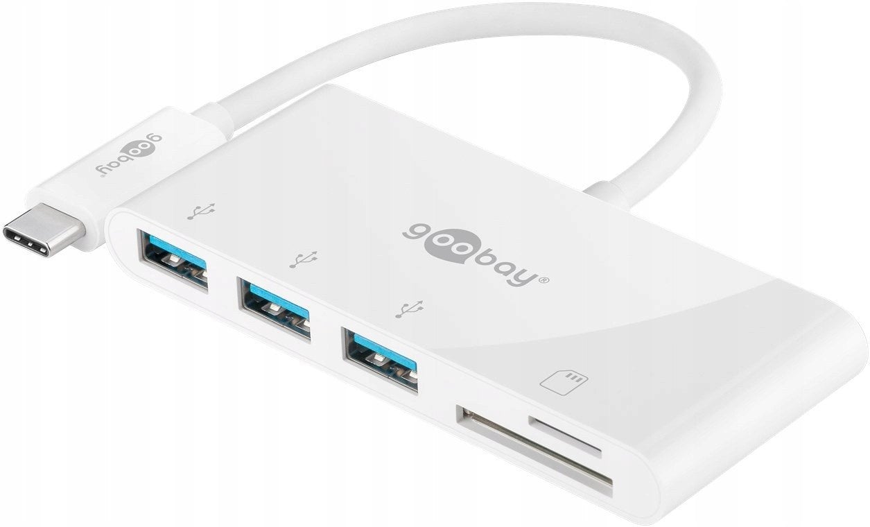 Goobay USB-C Multiport Adapter to 3x USB-A, Cardreader | 40759