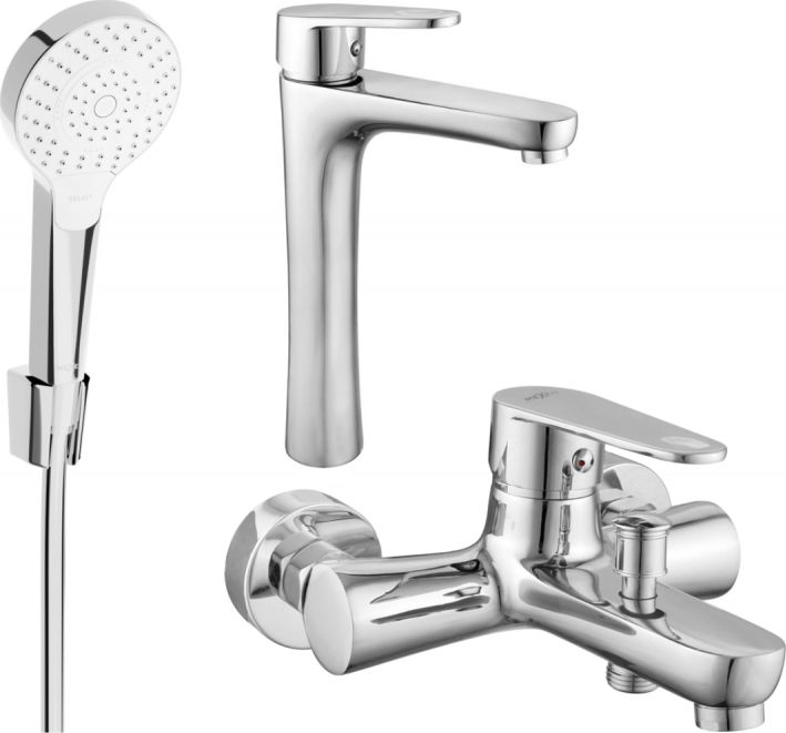 Mexen Mexen Kama R05 zestaw wannowy, chrom - 72513R05-00