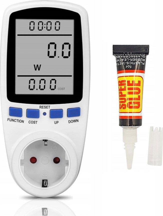 Rosfix WATOMIERZ LICZNIK ZUŻYCIA ENERGII PRĄDU SUPER GLUE