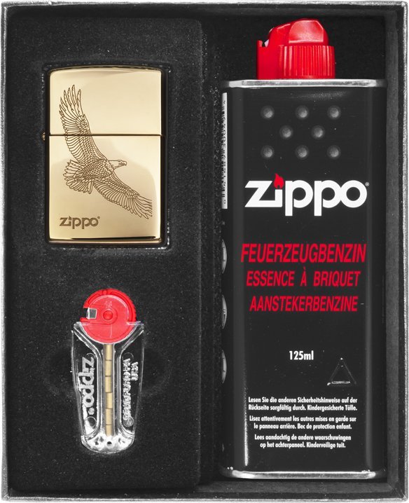 Zestaw ZIPPO Zapalniczka EAGLE BRAS Prezentowy No1