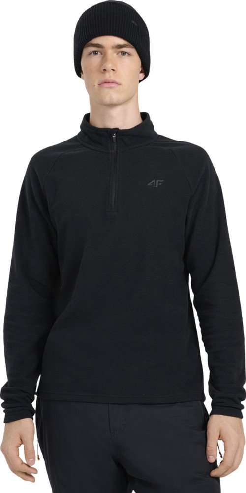 4f Bluza polarowa męska czarna 4FWAW25UFLEM065 20S XL