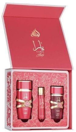 Lattafa Yara Candy EDP 100ml + 12ml EDP + Mgiełka 50ml