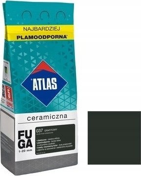ATLAS Fuga ceramiczna 1-20 mm 037 grafitowy 2 kg