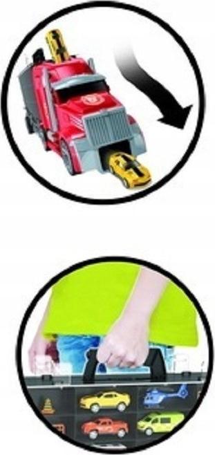 LUXMA CIĘŻARÓWKA Z AUTAMI WYRZUTNIA AUTA TIR LAWETA 666CZ