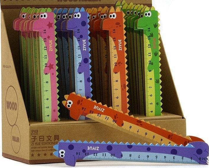 Linijka 14cm dinozaur (36szt)