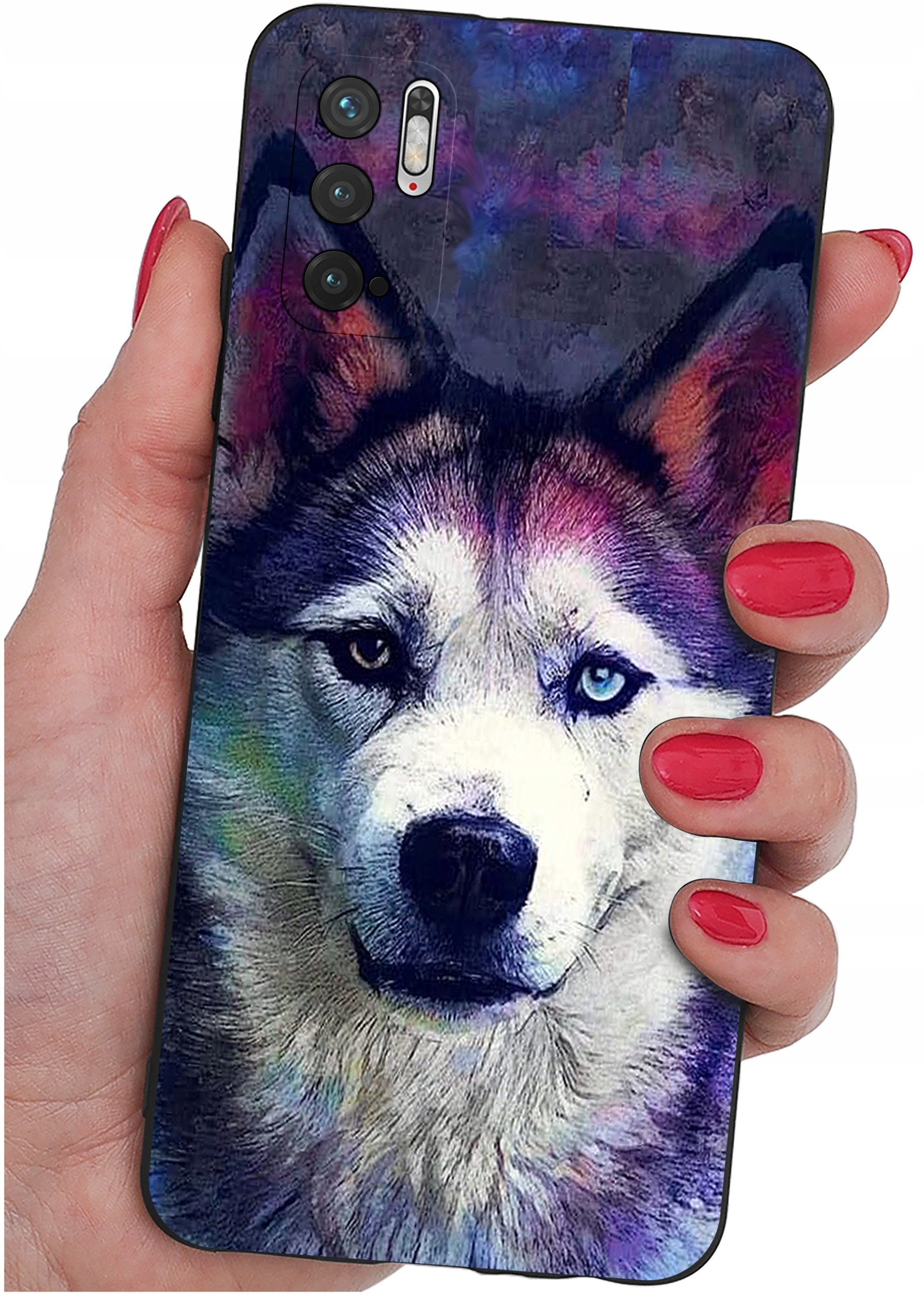 ETUI do Xiaomi Redmi Note 10 5G | WZORY | SILIKONOWE MATT CASE + SZKŁO 9H