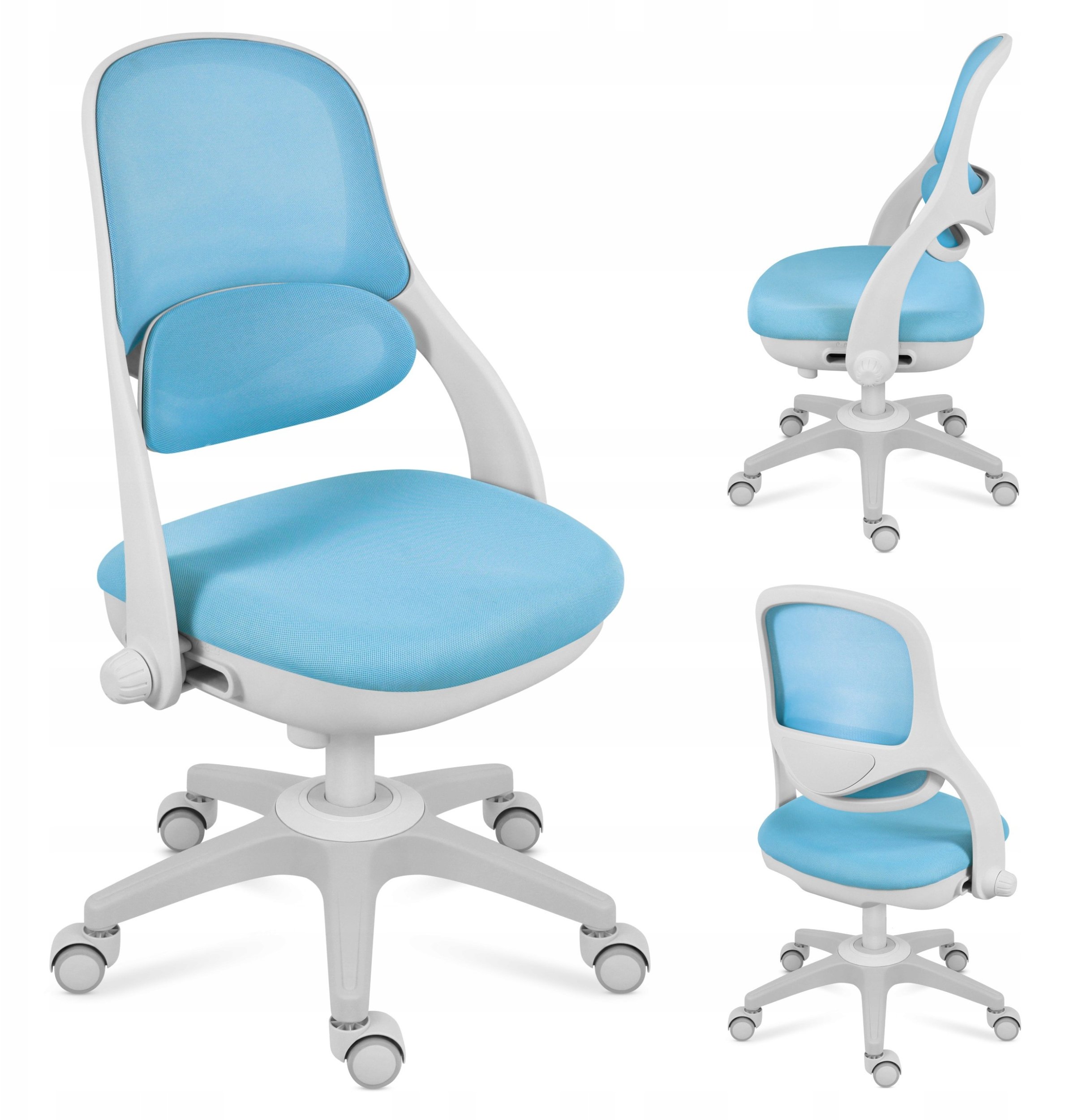 Fotel Obrotowy Dla Dzieci I Młodzieży Regulowany Mark Adler Junior 4.7 Blue