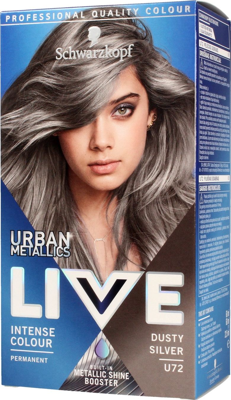 Schwarzkopf Live Urban Metallics nr U72 dusty silver