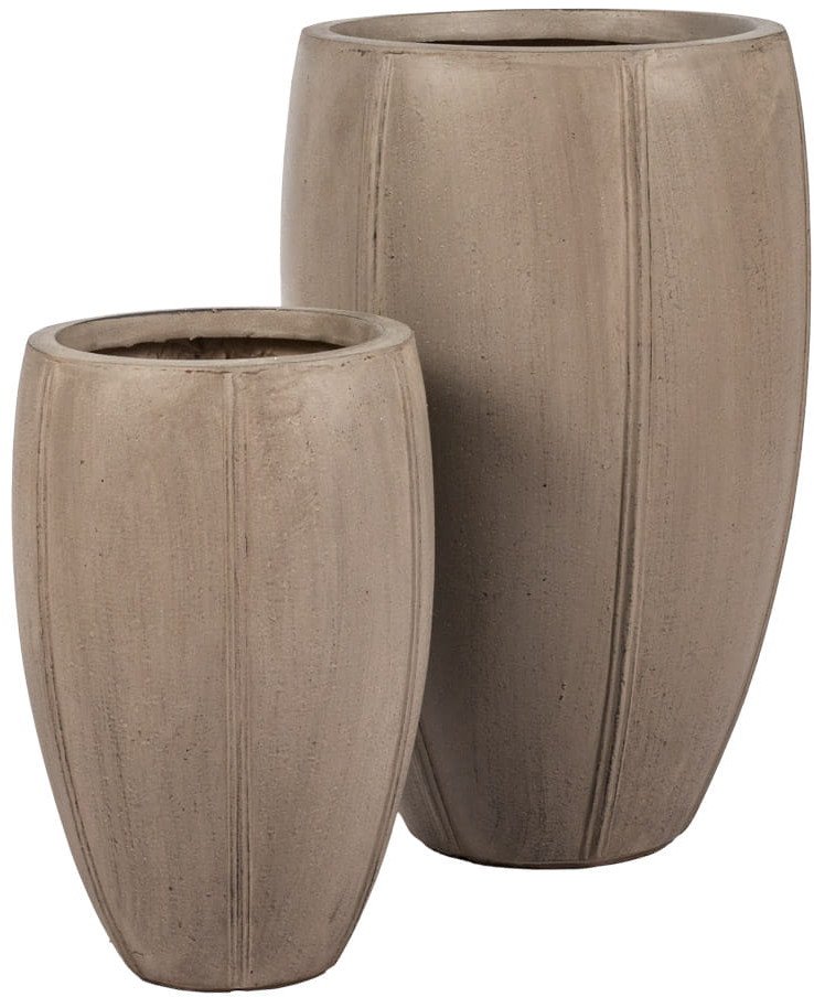 DONICE OGRODOWE SYLVIE ZESTAW 2 SZTUK BRĄZOWE