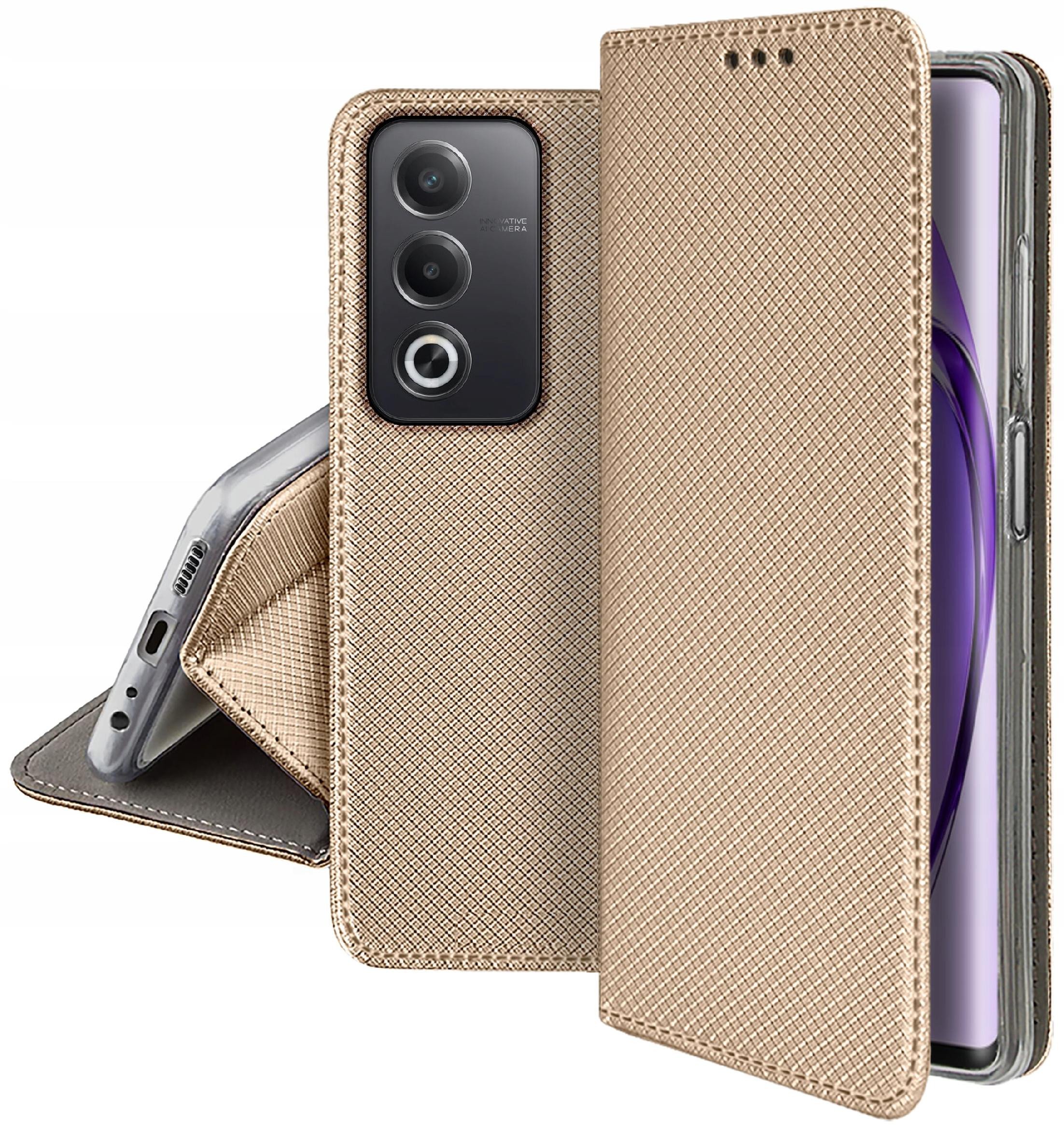 Etui do Oppo A80 5G SMART MAGNET CASE PORTFEL + SZKŁO OCHRONNE 9H