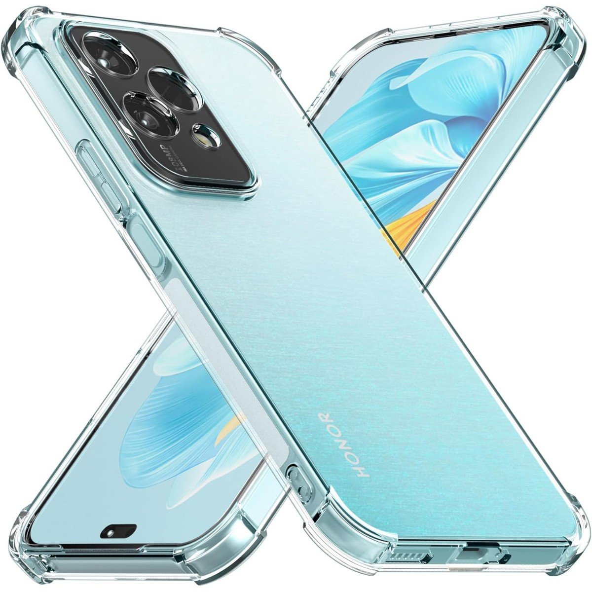 Etui pancerne Supero Flexair Pro do Honor 200 Lite, przezroczyste