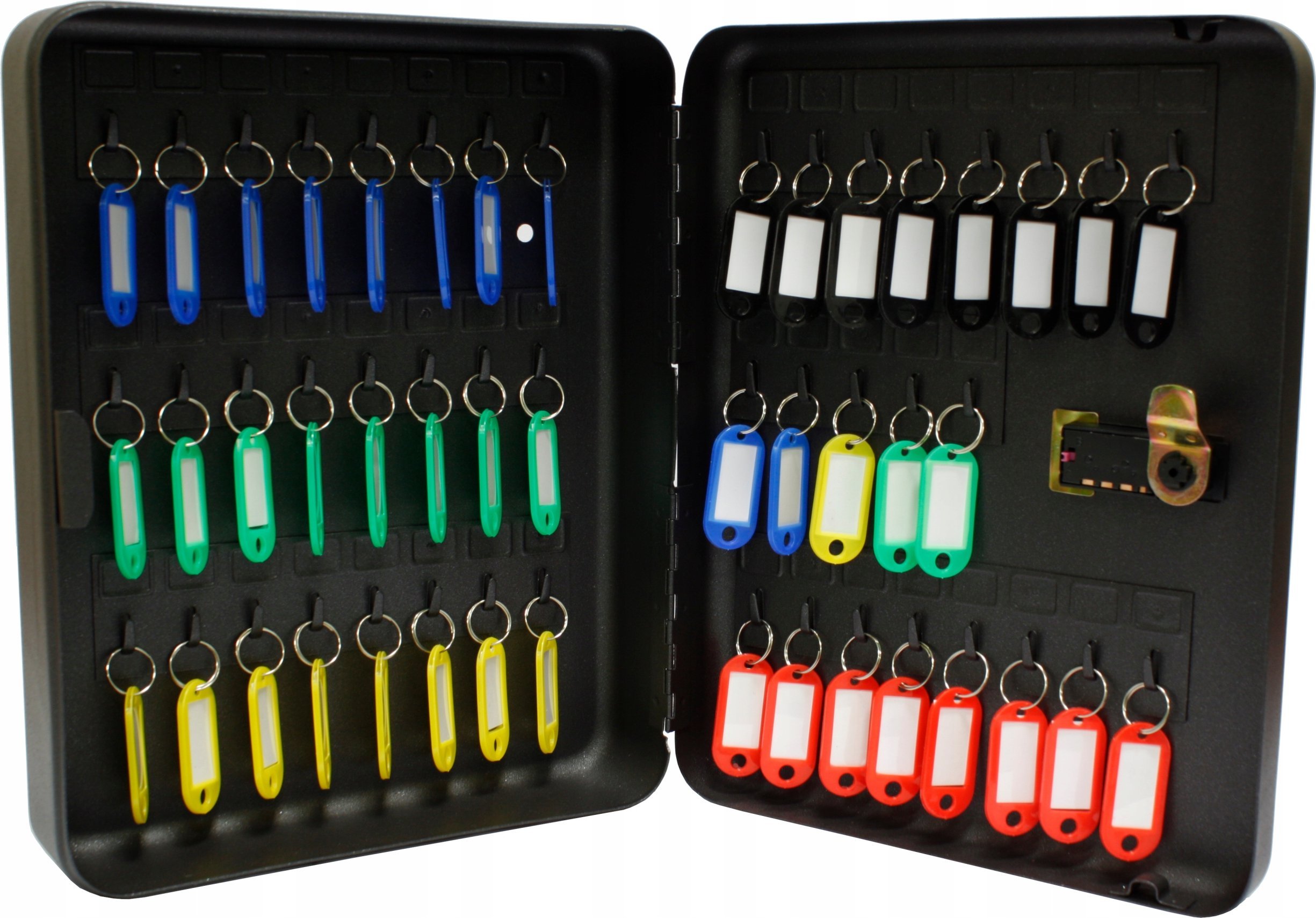 VeroTech Szafka na klucze na szyfr 45 kluczy z zawieszkami