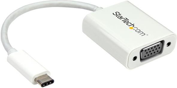 Adapter USB StarTech USB-C - VGA Biały (CDP2VGAW)