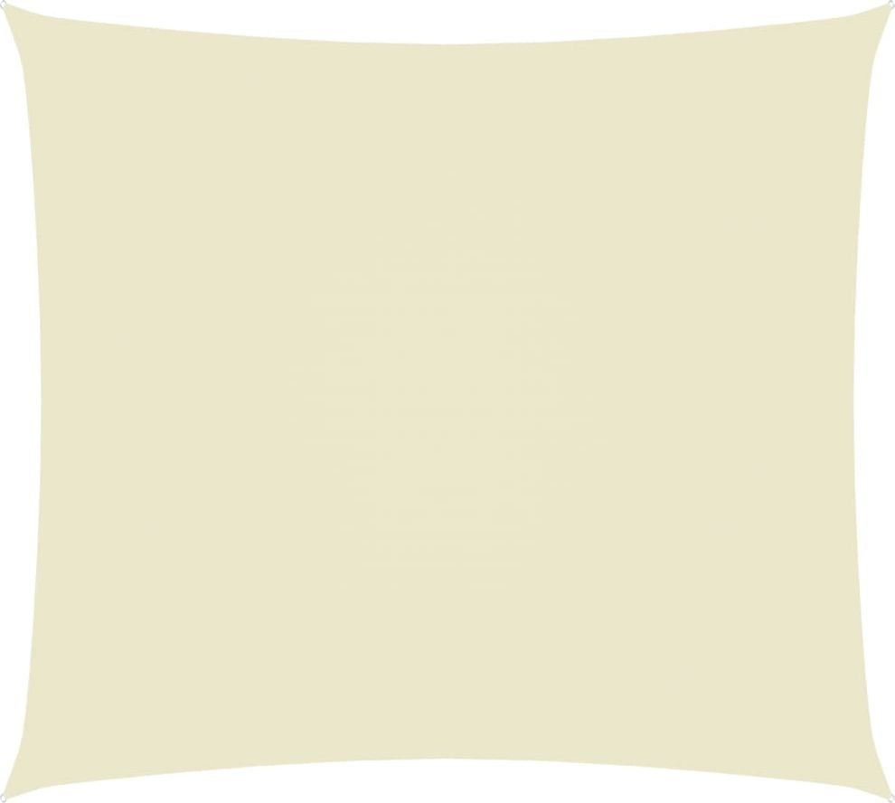 vidaXL Żagiel ogrodowy, tkanina Oxford, prostokąt, 2,5x3,5 m, kremowy