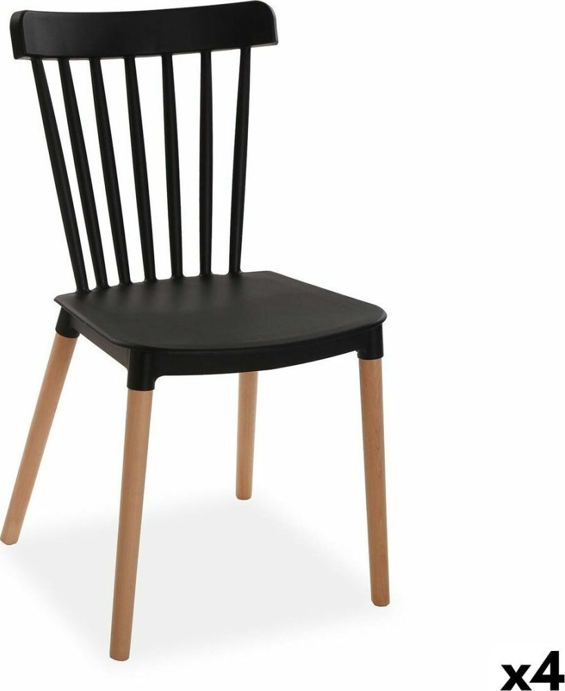 Versa Krzesło Versa Czarny 52,5 x 80 x 43 cm (4 Sztuk)