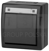 5001-17 AQUANT 2K łącznik natynkowy 1-biegunowy (schodowy) IP55 antracytowy 5001-17