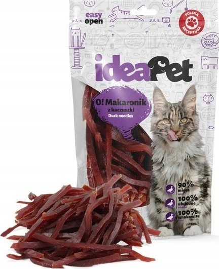 IdeaPet O! Kot Makaron z kaczki 60g