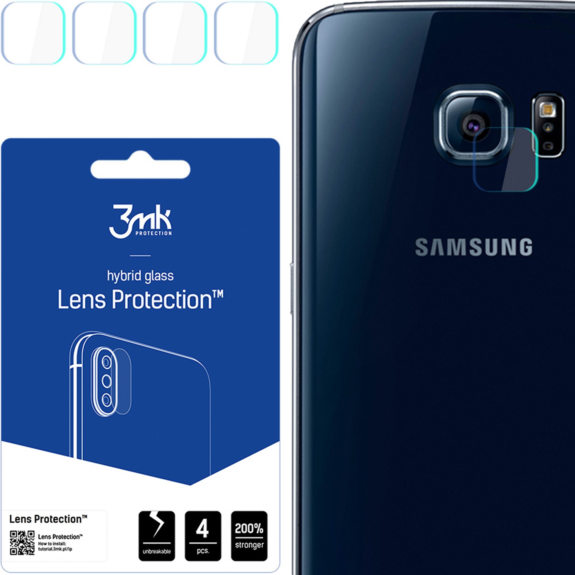 SAMSUNG GALAXY S6 EDGE - 3MK LENS PROTECTION
