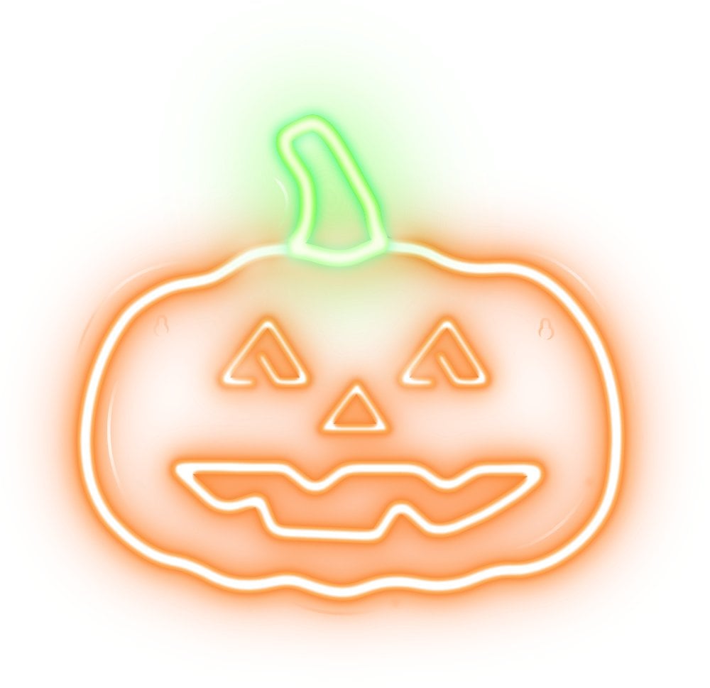 Neon PLEXI LED DYNIA Z OGONKIEM pomarańcz zielona NNE13 Neolia