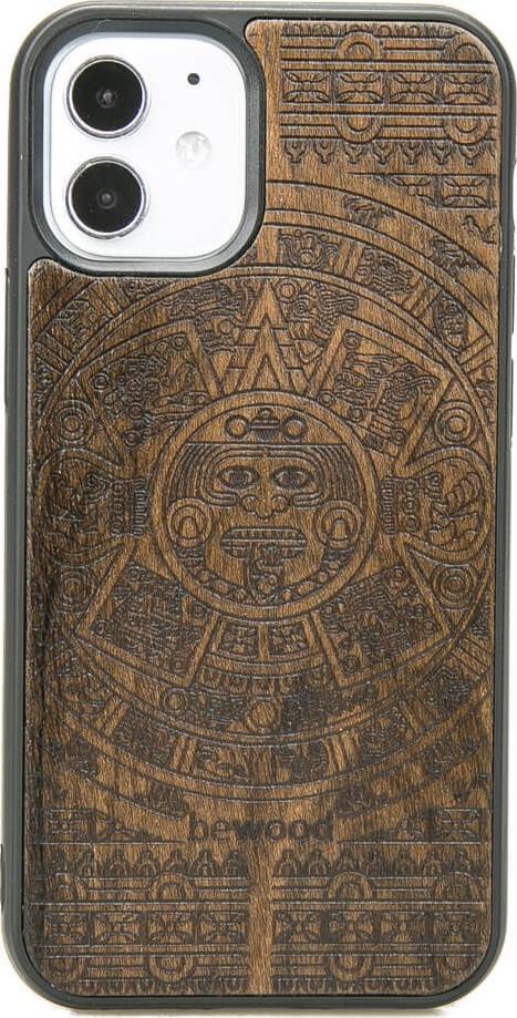 BeWood Drewniane Etui iPhone 12 Mini KALENDARZ AZTECKI ZIRICOTE