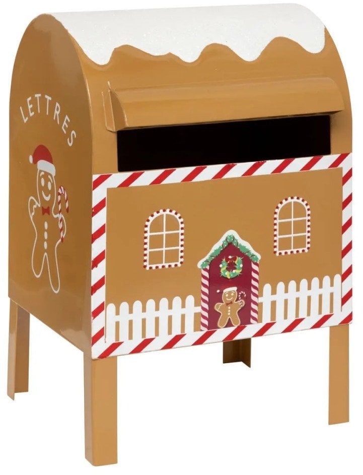 Skrzynka na listy świąteczna Gingerbread 34x16x20,5 cm