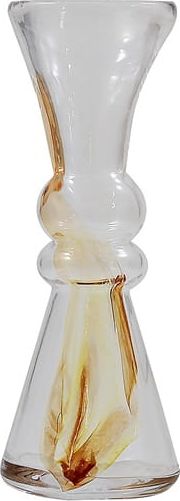 Inter-Deco Wazon z grubego szkła - bursztyn