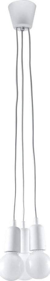 Lampa wisząca Lumes Biała industrialna lampa wisząca zwisy - EX542-Diegi