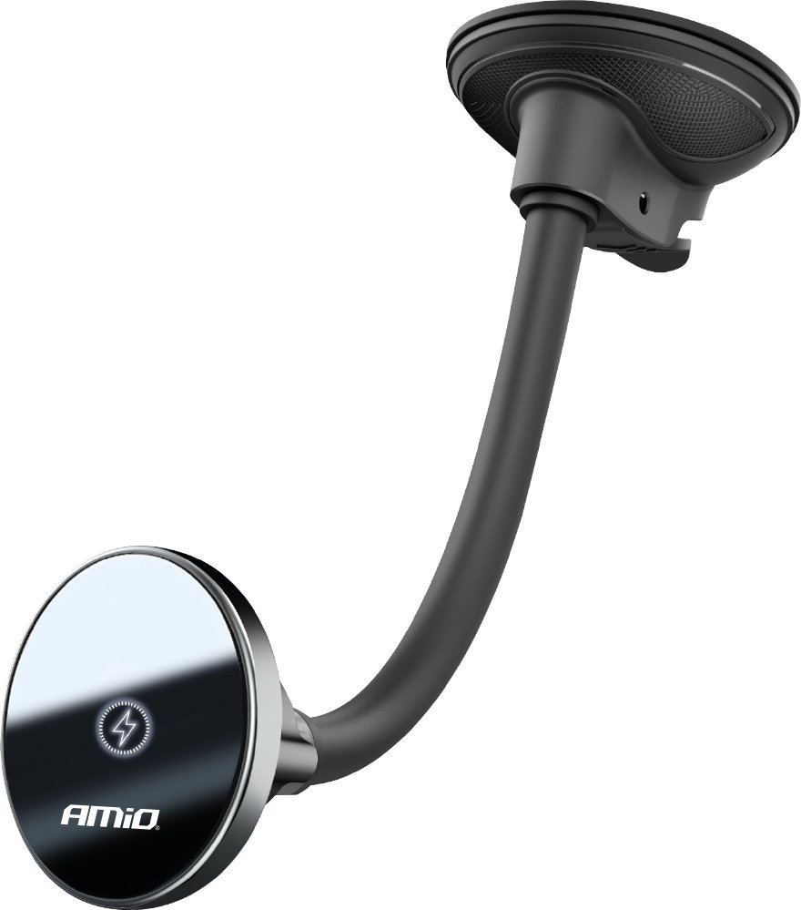 AMiO Uchwyt do samochodu na telefon z ładowarką indukcyjną na szybę kokpit my mag 15w amio-03777